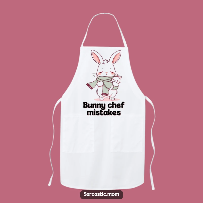 Funny Bunny Mom Baby Sling Scarf Apron - Kitchen Fun for Hilarious Moms