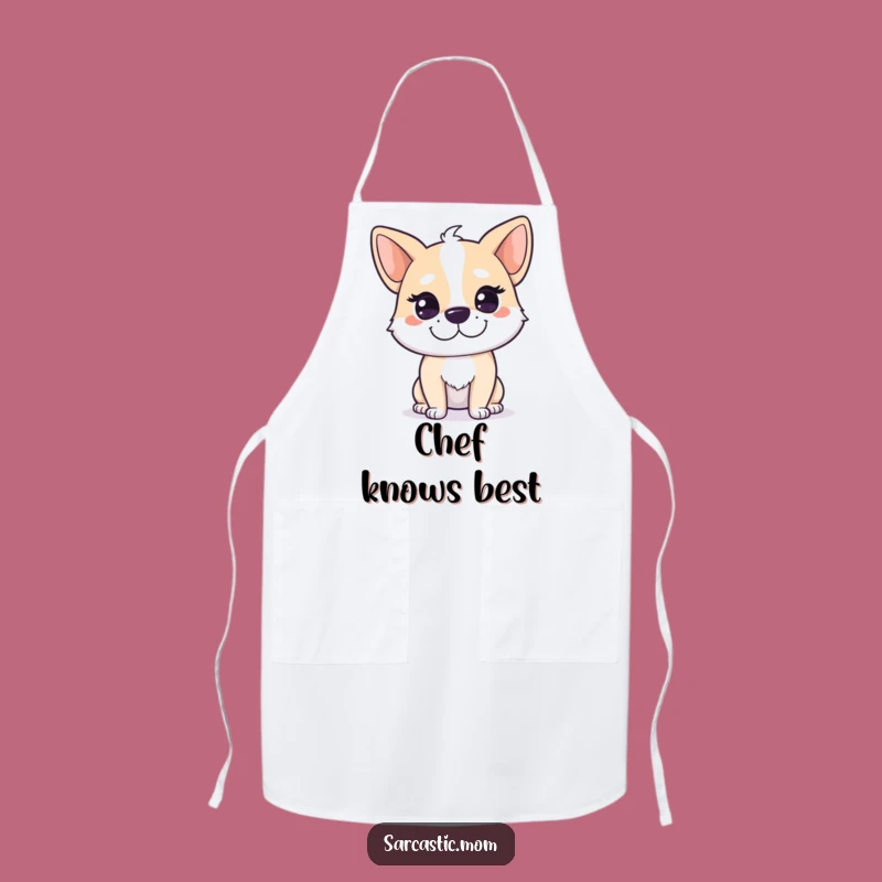 Funny Dog Mom Smirk Apron: Cook with Canine Confidence