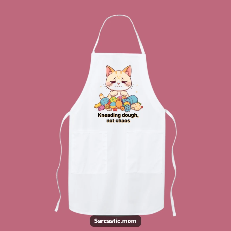 Funny Cat Mom Apron: Cook with Exasperated Feline Parent Charm