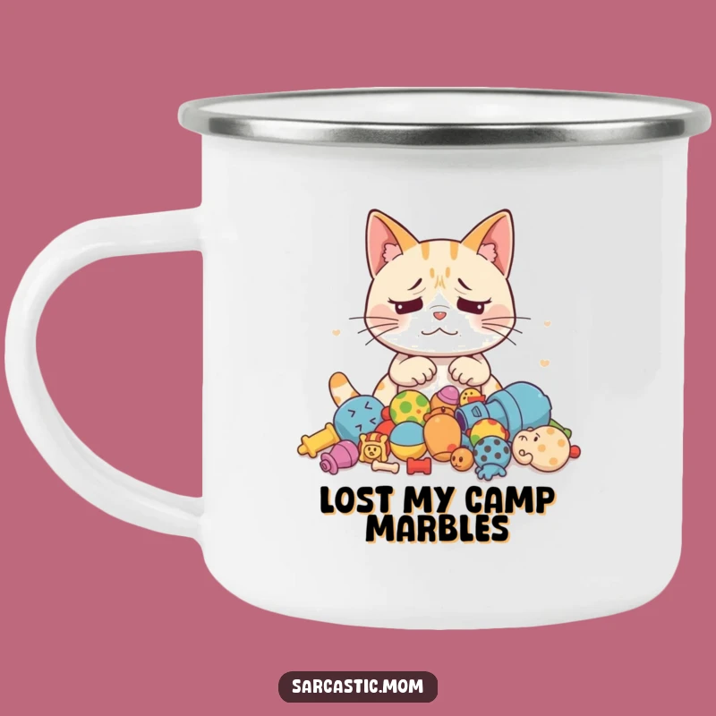 Adventure-Ready Funny Cat Mom Camping Mug: Humor for the Feline Fanatic
