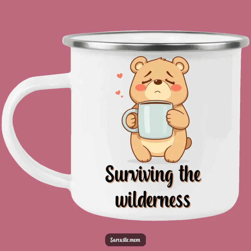 Adventure-Ready Funny Mama Bear Camping Mug: Coffee Fuel for Tough Moms