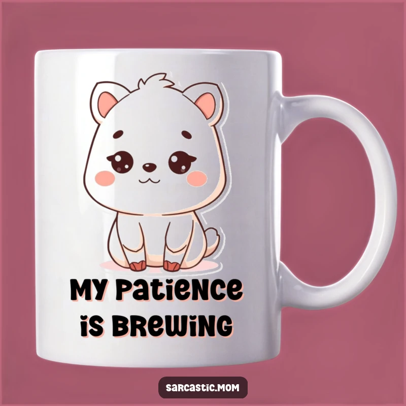 Funny Kawaii Mother Animal Mug: Deadpan Stare Perfect Gift for Tired Moms