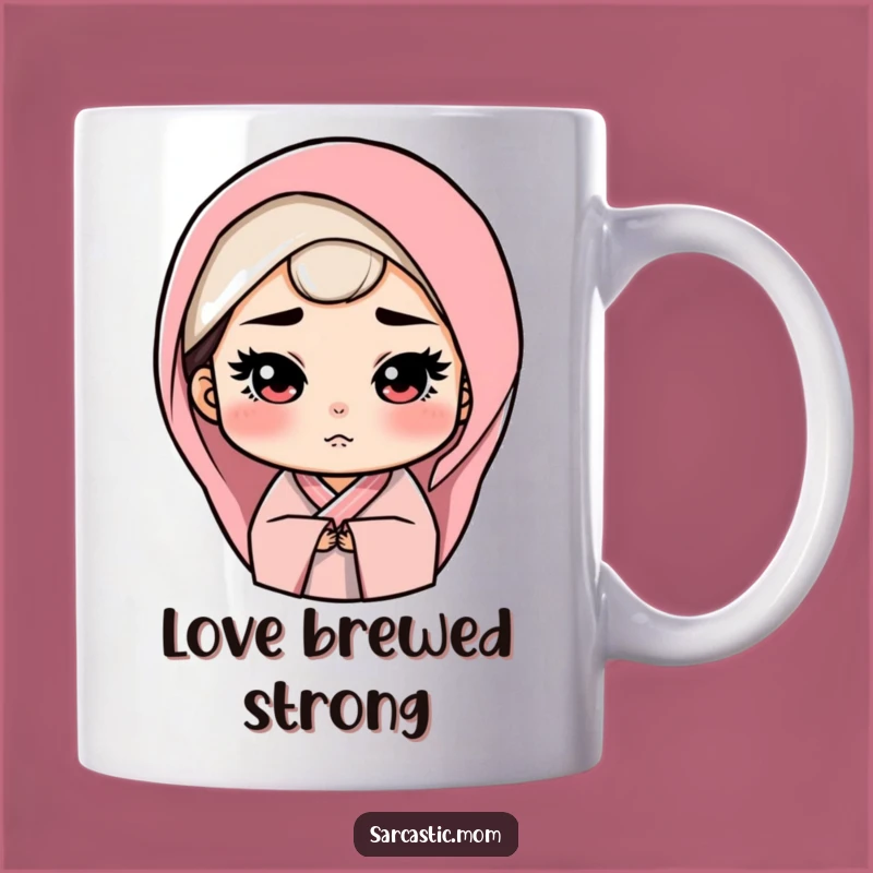 Funny Strict Mom Mug: Loving Gaze Mother Figure Coffee Cup for a Humorous Gift