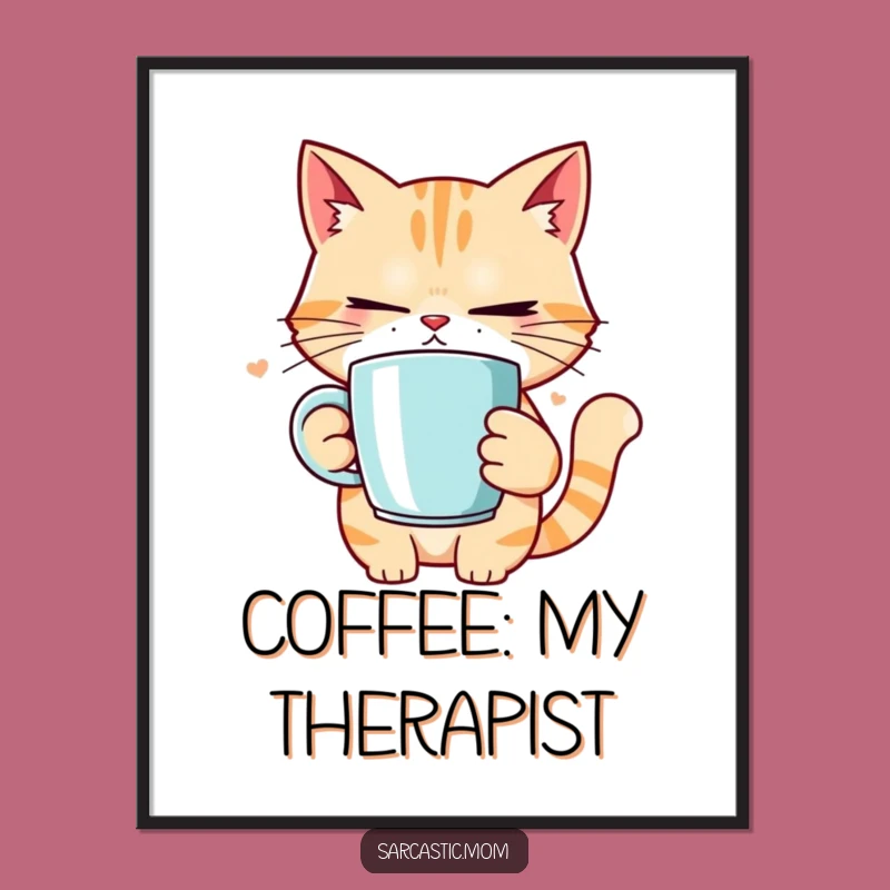 Printable Funny Cat Mom Rolling Eyes Art - Instant Hilarious Decor for Cat Lovers