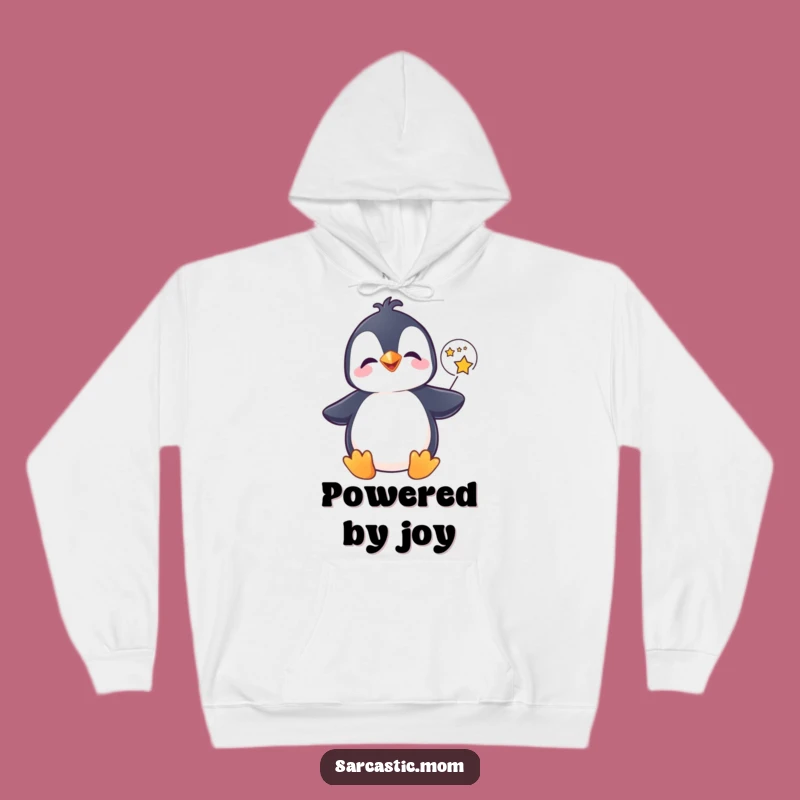 Cozy Funny Penguin Star Hoodie - Warmth and Whimsical Thoughts