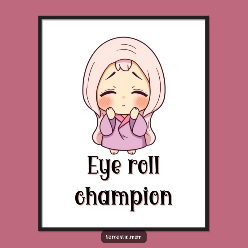 Free Printable Wall Art: Mom's Universal Sigh - Funny Downloadable Decor!