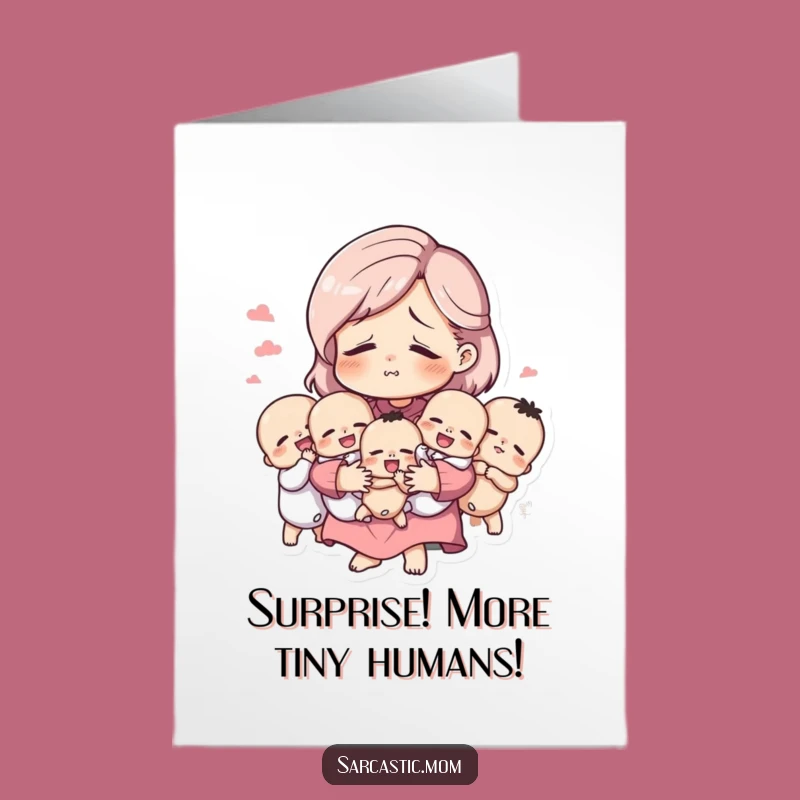Free Printable Birthday Card: Super Mom's Exhausted Smile - Funny Downloadable Gift!