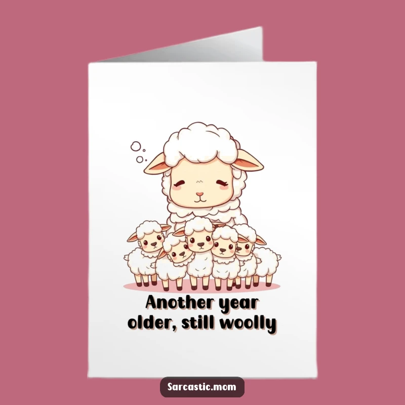 Free Printable Sheep Mom Birthday Card - Funny Sigh Count Downloadable Gift
