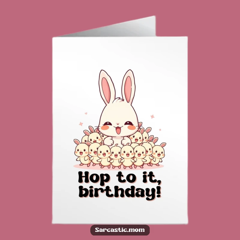 Overwhelmed Bunny Birthday Card Free Printable - Funny Mom Gift