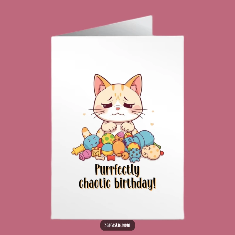 Exasperated Cat Birthday Card Free Printable - Funny Pet Lover Gift