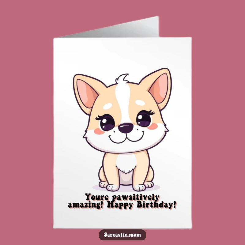 Free Printable Dog Mom Smirk Birthday Card - Funny Downloadable Gift Idea