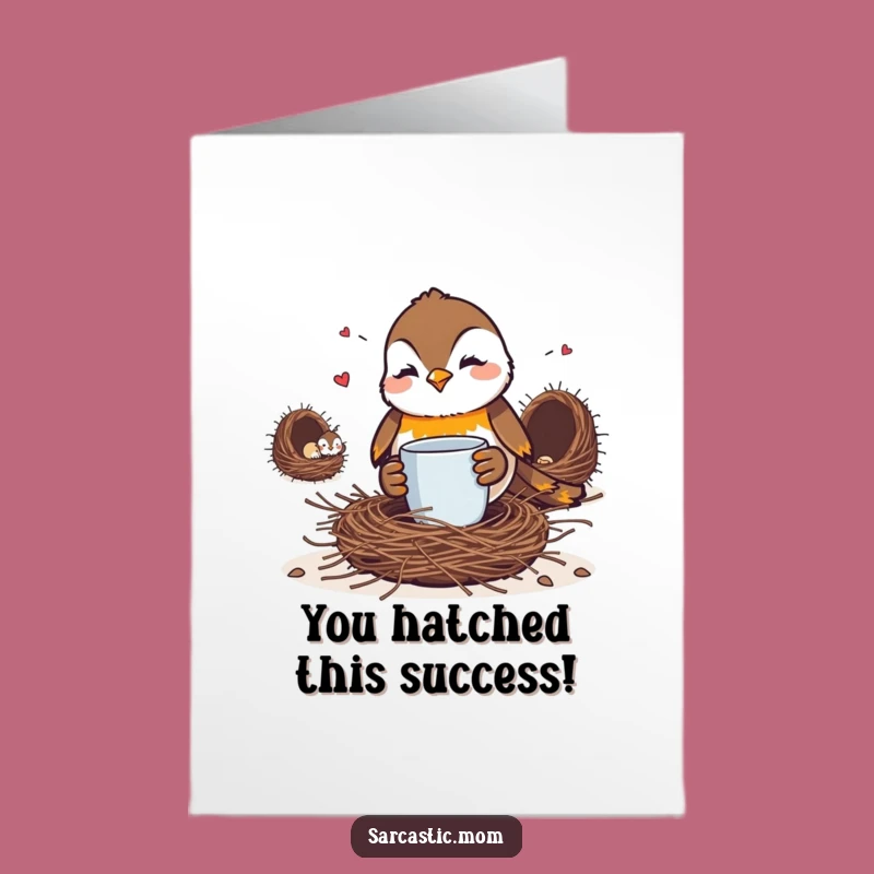 Free Printable Robin Mom Congrats Card - Coffee Glare Downloadable Gift