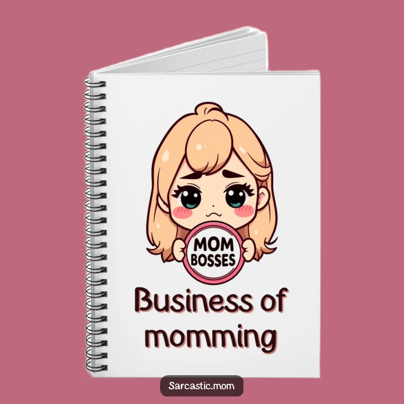 Funny Mom Boss Notebook: Sarcastic Badge Planner, Hilarious Organizer for Her