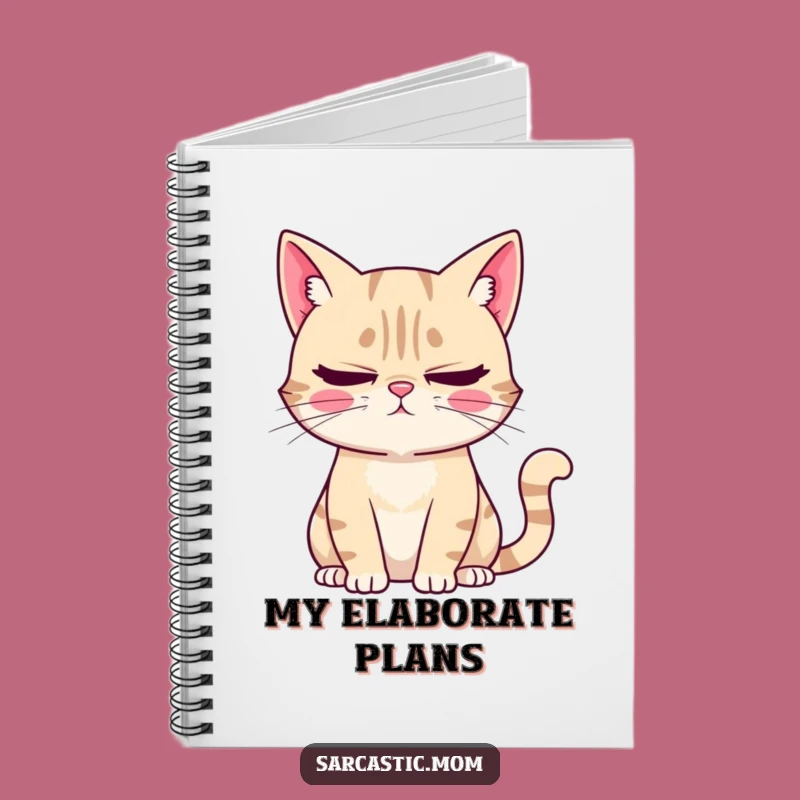 Funny Cat Mom Notebook: Sarcastic Kitty Mom Stationery, Eye-Roll
