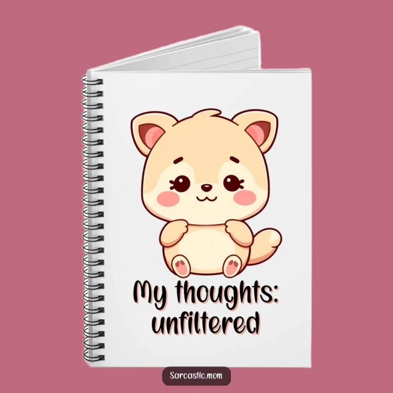 Funny Kawaii Mom Animal Notebook - Sarcastic Jotting & Gift Idea