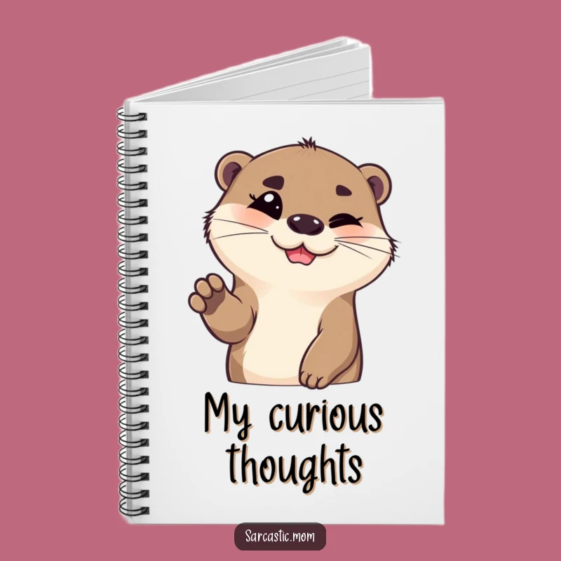 Funny Otter Eyebrow Notebook - Jot Down Sassy Thoughts