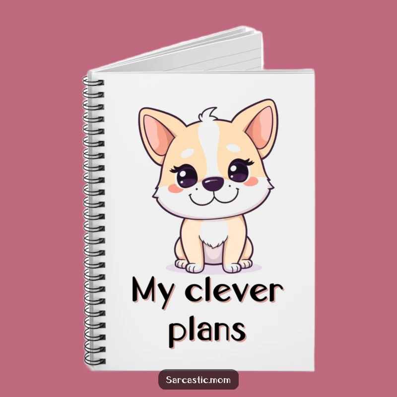 Funny Dog Mom Smirk Notebook: Jot Down Your Doggy Intel