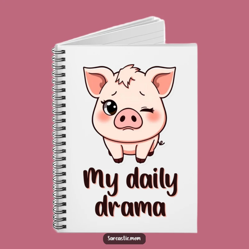 Funny Pig Mom Notebook: Eye-Rolling Journal, Perfect Sass & Style Gift