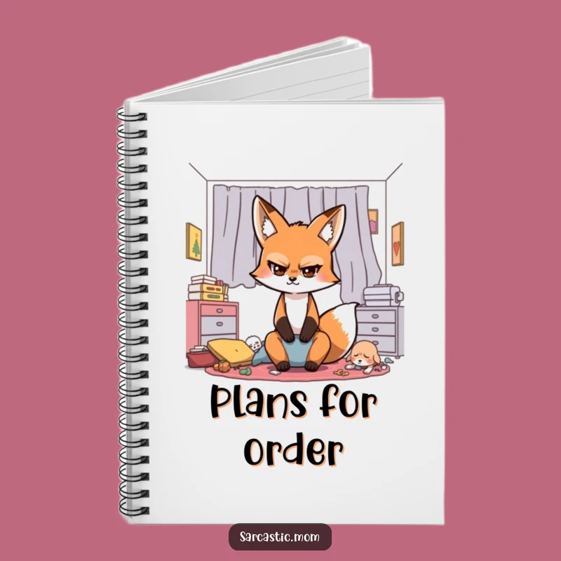 Funny Sarcastic Fox Mom Notebook: Jot Down Your Eye-Rolling Thoughts