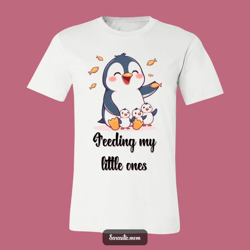 Funny Penguin Mom T-Shirt: Cute Juggling Mom Design for Animal Lovers