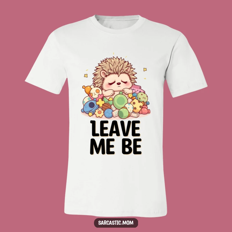 Funny Grumpy Hedgehog Mom Sleep T-Shirt - Comical Gift for Sleepy Parents