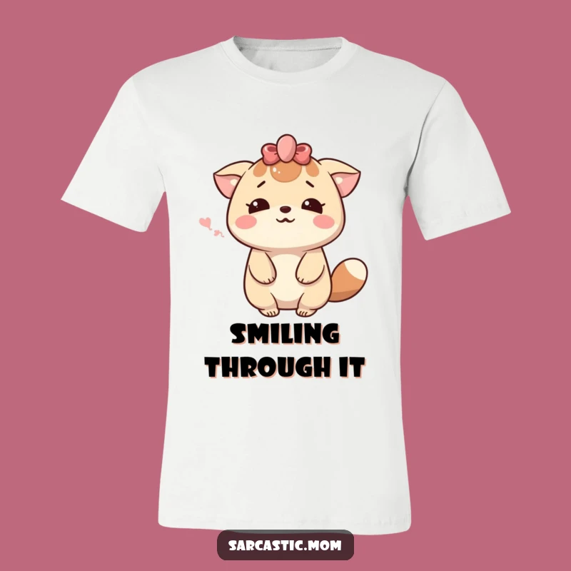 Funny Kawaii Mom Dramatic Sigh T-Shirt - Smile Through Hilarious Motherhood!