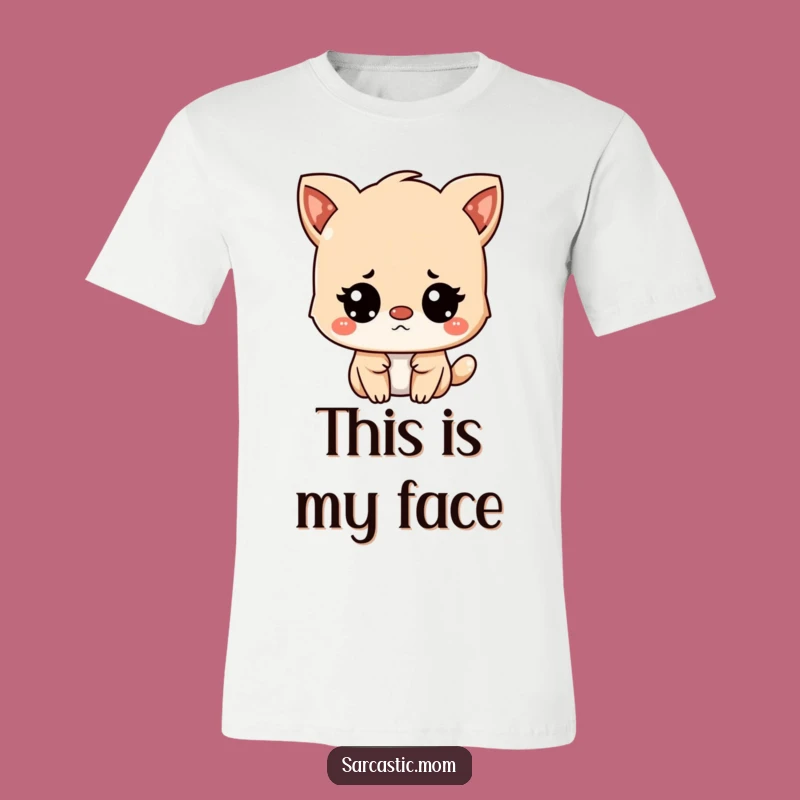 Funny Unimpressed Kawaii Animal T-Shirt: Sarcastic Cute Mom Gift