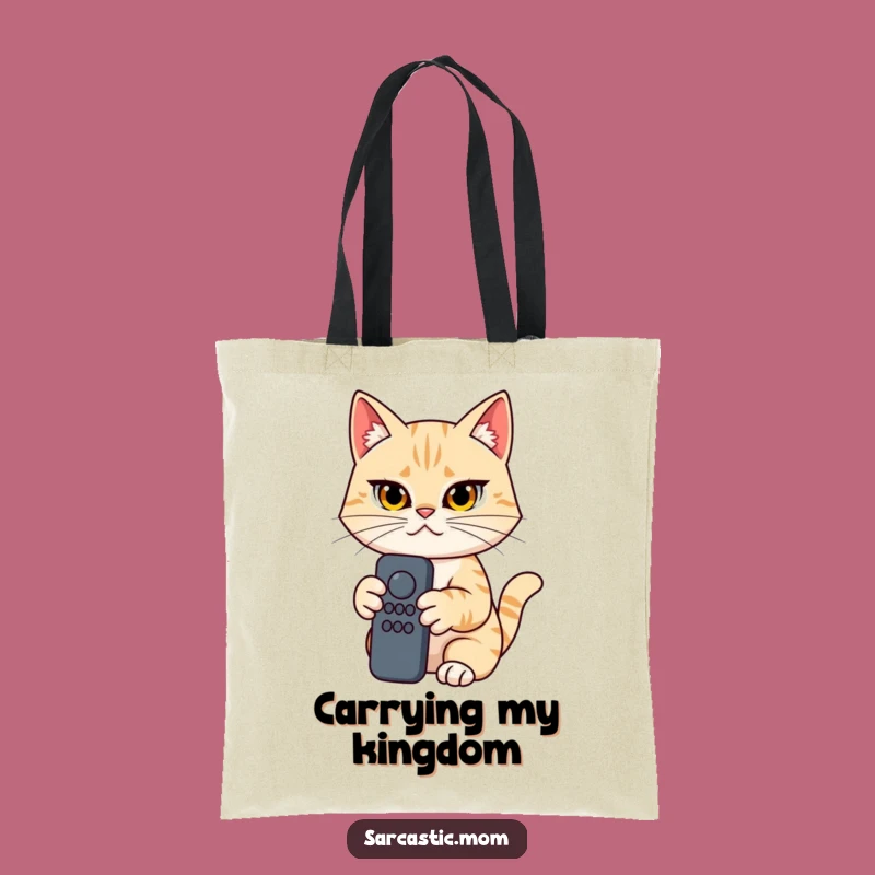 Funny Cat Mom Remote Control Tote Bag - Spacious Determined Carryall, Gift