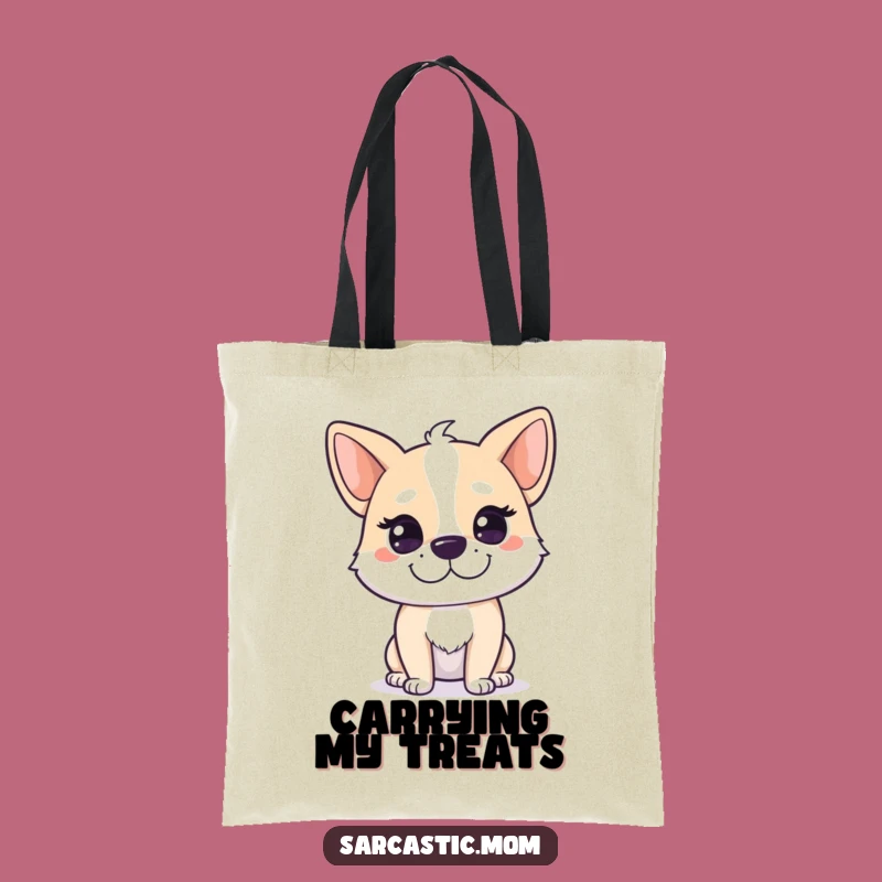 Funny Dog Mom Smirk Tote Bag: Carry Your Canine Knowledge