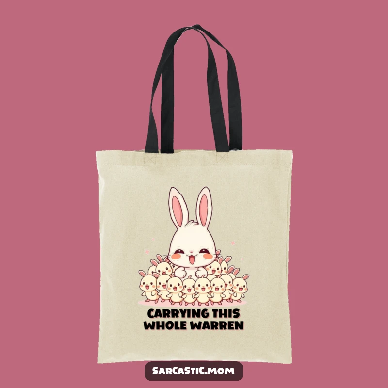 Funny Mama Bunny Tote Bag: Carry Your Little Hoppers with Style