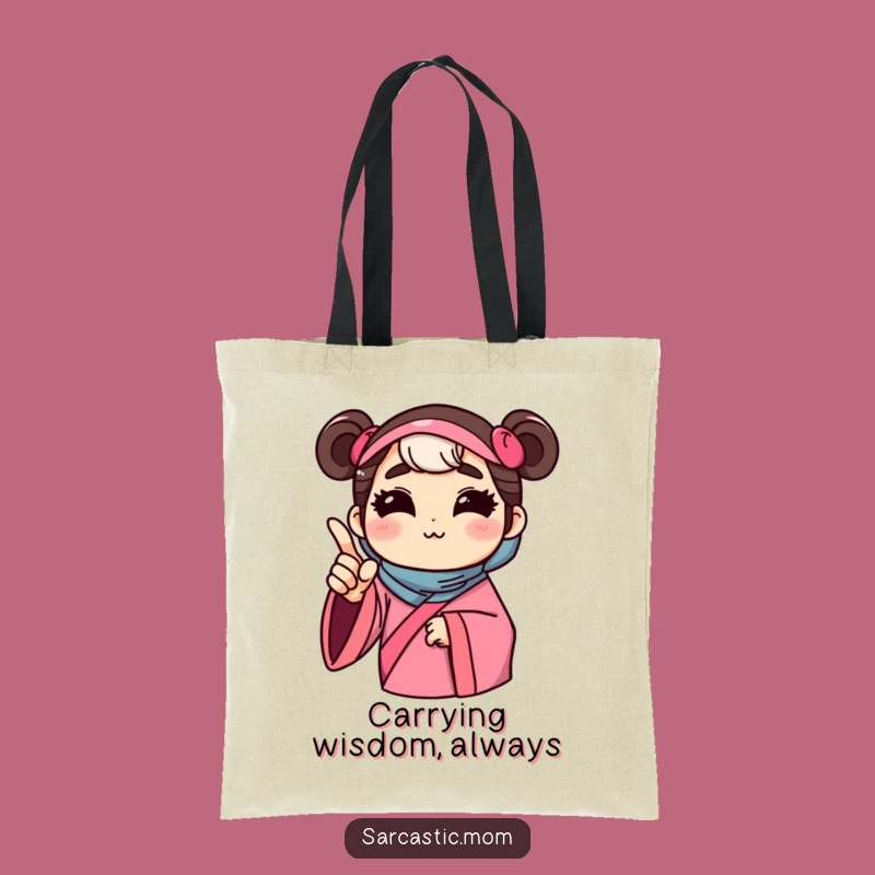 Funny Advice Mom Tote Bag: Humorous and Practical Gift for Mothers